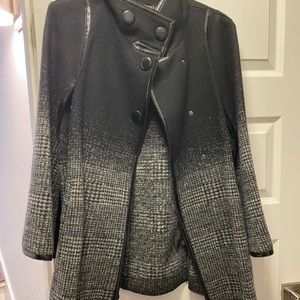 Via Spiga Cape - wool plaid print